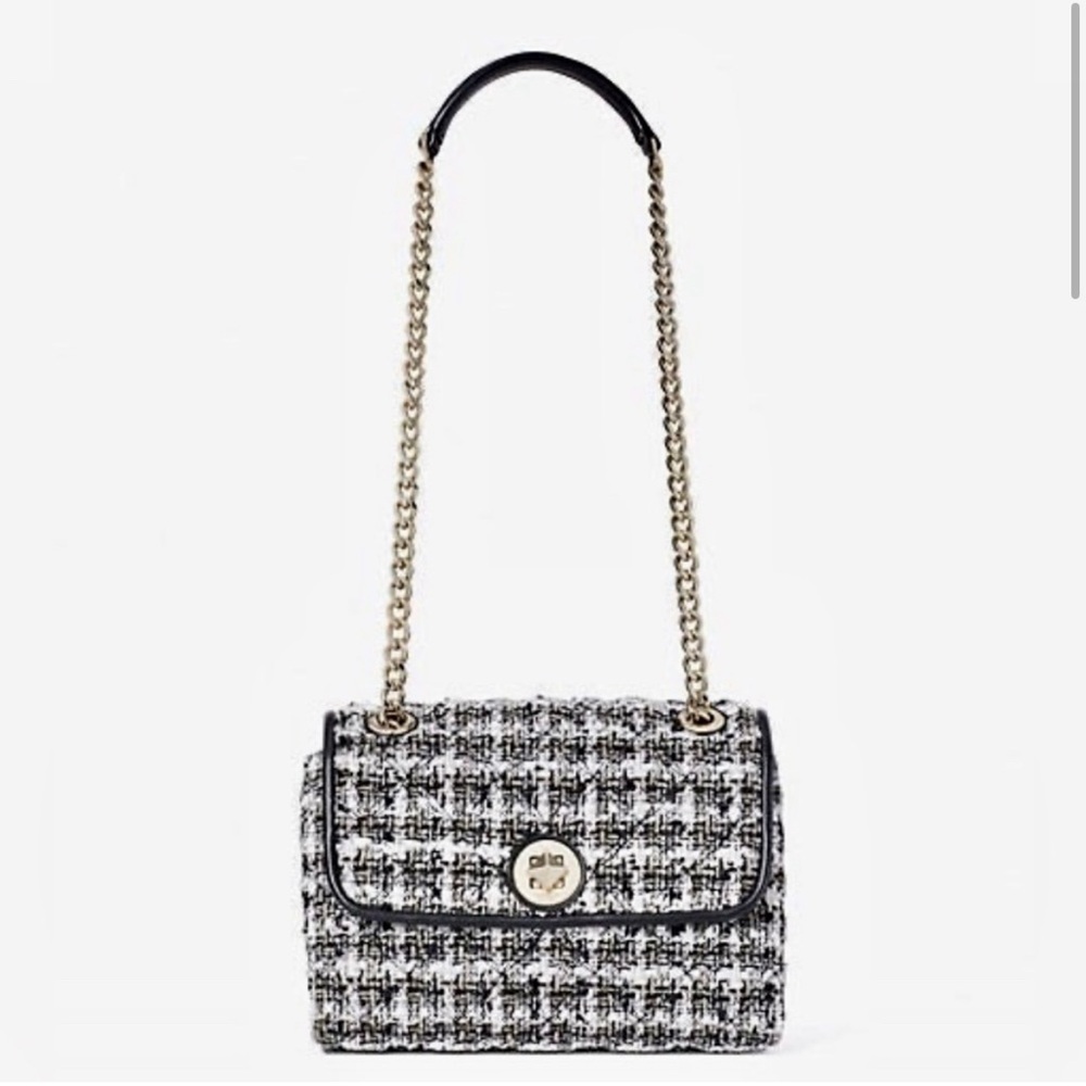 Chic Tweed Chain Shoulder Bag
